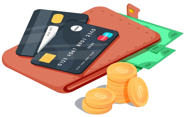 cash and credit card icon